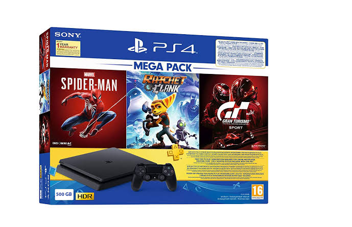 SONY PLAYSTATION® 4 PS4 500GB 3 GAME BUNDLE PACK SLIM MODEL BOX PACKED (BRAND NEW)